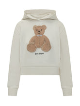 Fitted Hoodie with Bear Print - New Collection | Lidia Shopping