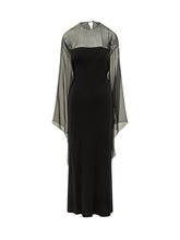 Abito Lungo con Inserti Trasparenti - Abbigliamento Donna | Lidia Shopping