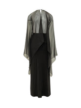 Abito Lungo con Inserti Trasparenti - Abbigliamento Donna | Lidia Shopping