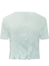 Cropped Short Sleeve Top with Crew Neck - New Collection | Lidia Shopping