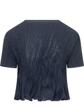 Cropped Short Sleeve Top with Crew Neck - New Collection | Lidia Shopping