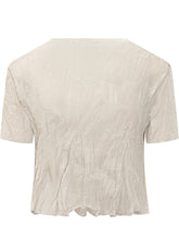 Cropped Short Sleeve Top with Crew Neck - New Collection | Lidia Shopping