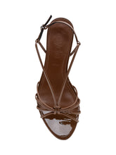 Amara Patent Sandals with Criss Cross Straps - New Collection | Lidia Shopping