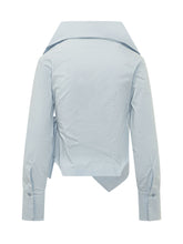 Nora Shirt with Wide Collar and Wrap Closure - Balossa | Lidia Shopping