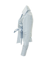 Nora Shirt with Wide Collar and Wrap Closure - Balossa | Lidia Shopping