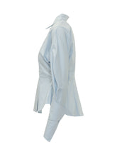 Lovely Shirt with Collar and Buttons and Wide Sleeves - Balossa | Lidia Shopping