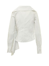 Candy Shirt with Wide Collar and Asymmetric Draping - Balossa | Lidia Shopping