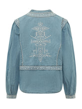 Blouse with Geometric Embroidery - Baandsh | Lidia Shopping