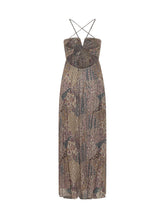 Long Dress with Crossed Straps and V Neckline - Baandsh | Lidia Shopping