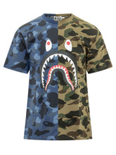 T-shirt with Graphic Print and Camouflage Pattern - Bape | Lidia Shopping