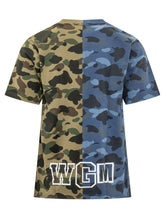 T-shirt with Graphic Print and Camouflage Pattern - Bape | Lidia Shopping